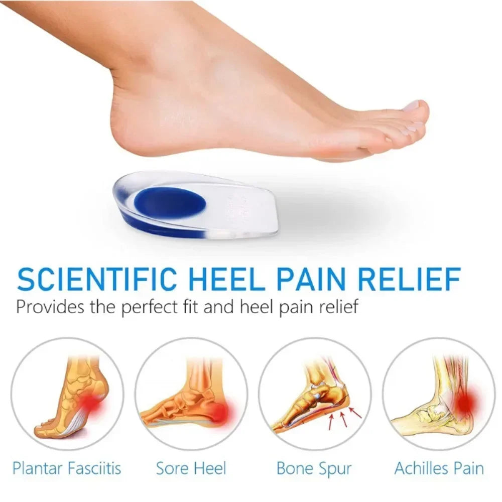 Silicone Gel Insoles for Heel Pain Relief