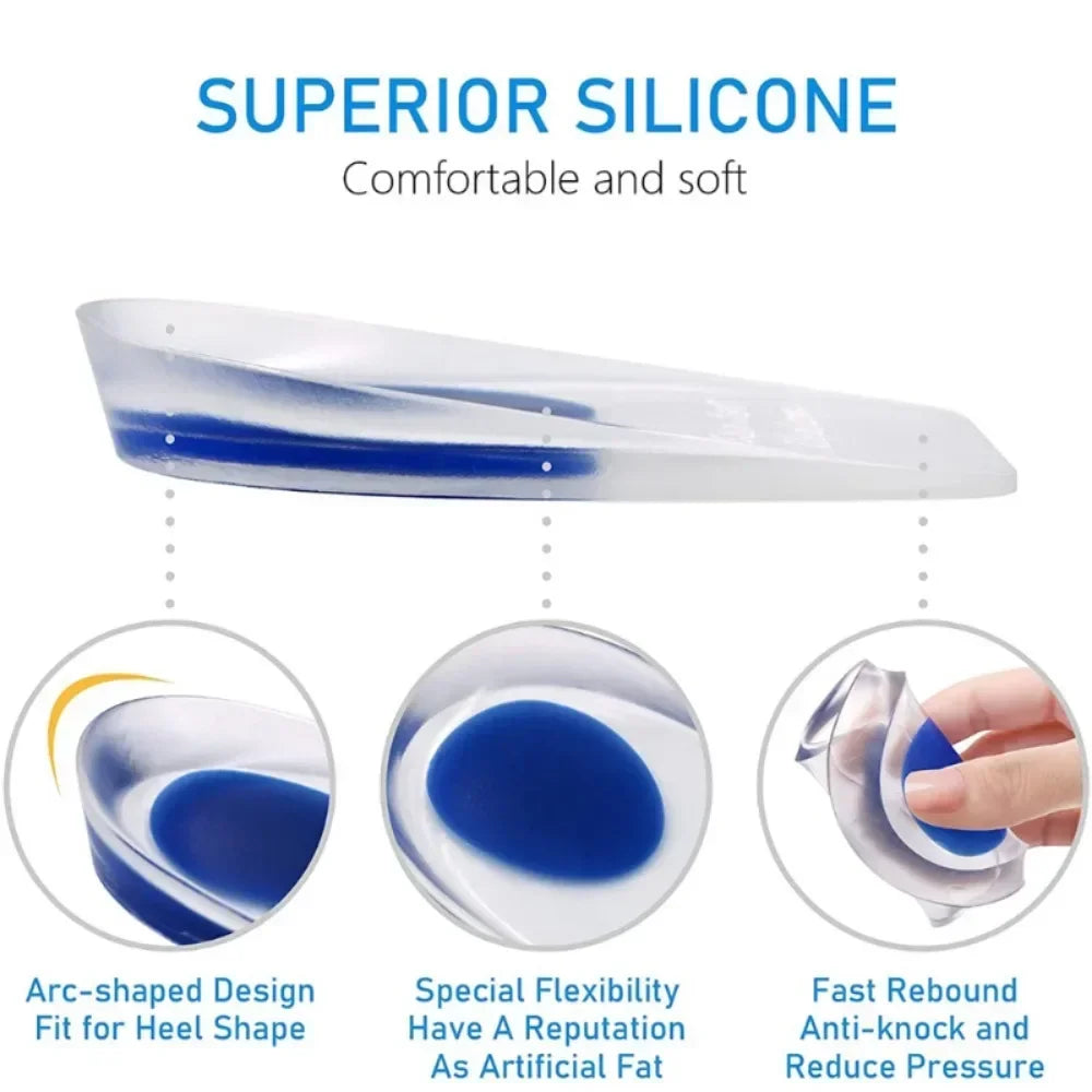 Silicone Gel Insoles for Heel Pain Relief