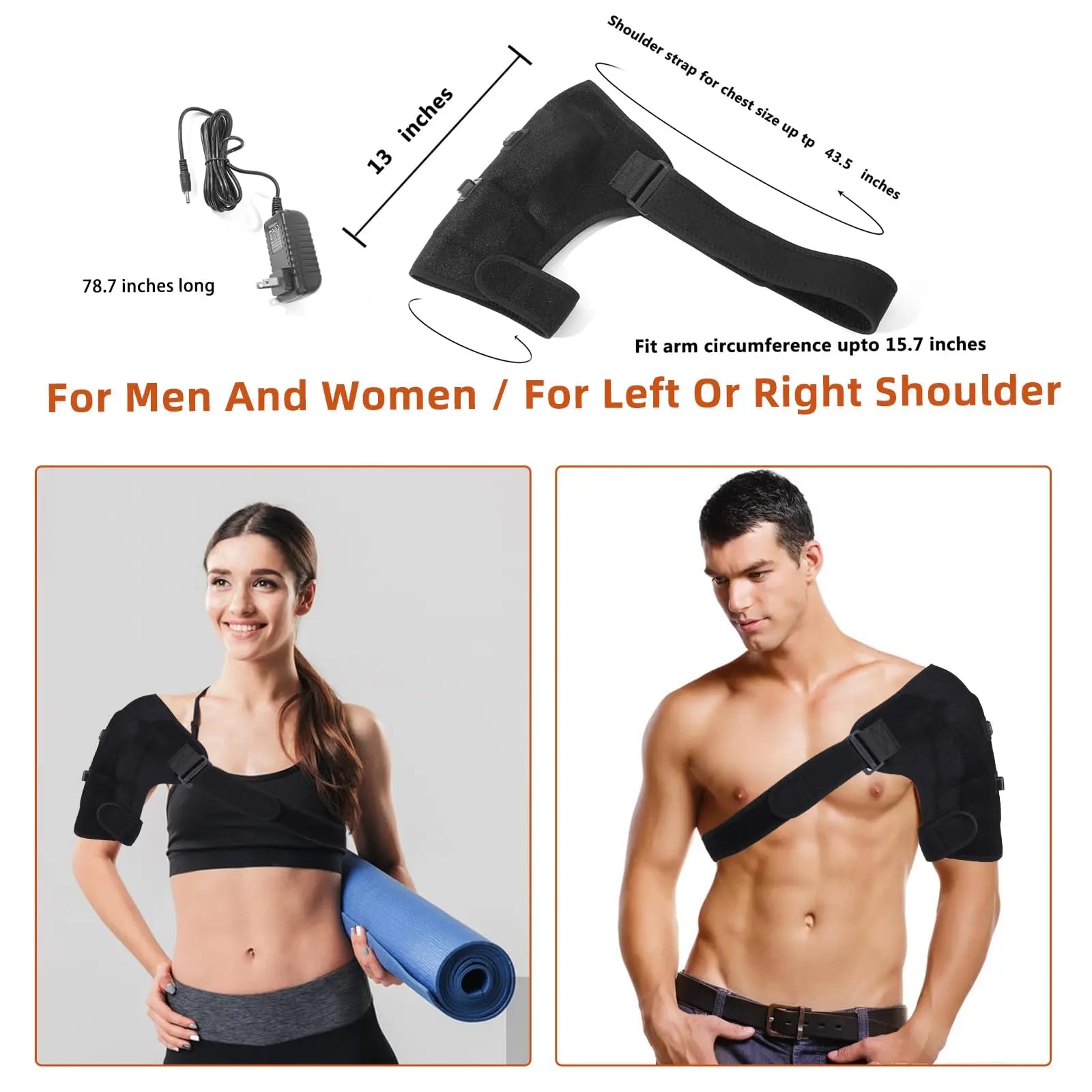 Heated Shoulder Wrap for Pain Relief & Muscle Recovery